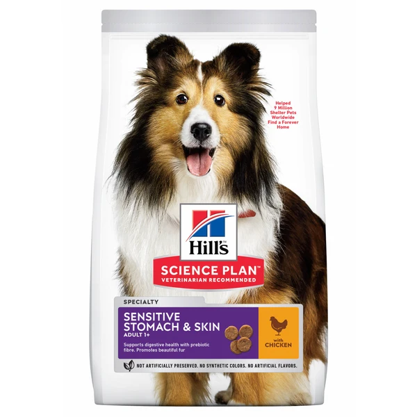 Hill's Science Plan 15% Korting! Droogvoer Sensitive Stomach & Skin Medium Met Kip(14 Kg ) 3 Hill's Science Plan 15% Korting! Droogvoer Sensitive Stomach & Skin Medium Met Kip(14 Kg )
