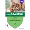 Advantage 2 X 4 Pipetten Â, ®, 80 Voor Katten Vanaf 4 Kg Dubbelpak 1 Advantage 2 X 4 Pipetten Â, ®, 80 Voor Katten Vanaf 4 Kg Dubbelpak -Dierenwinkel 4007221047421 1