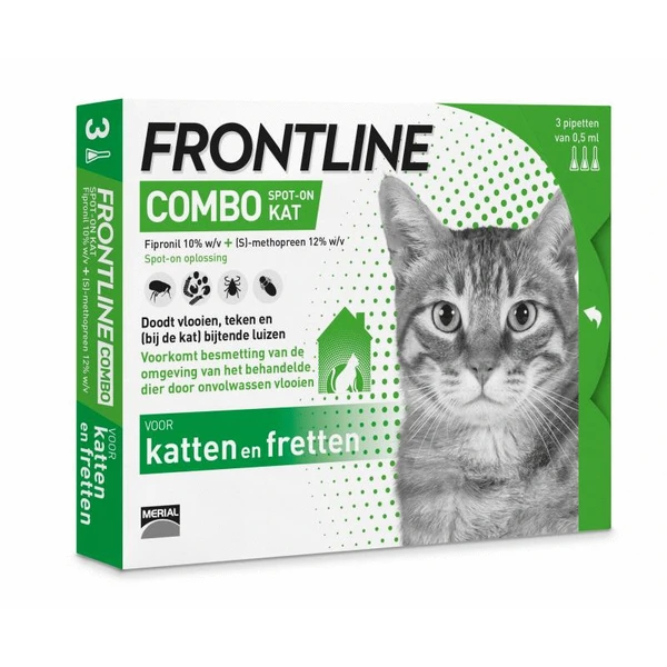 Frontline Combo Spot On Anti Vlooien En Teken Druppels Kat Vanaf 1 Kg 6 Pipetten 3 Frontline Combo Spot On Anti Vlooien En Teken Druppels Kat Vanaf 1 Kg 6 Pipetten