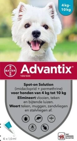 Advantix 10% Korting! ®, Spot On Solution Voor Honden Voor Honden 10 Kg 25 Kg (6 Pipetten ) -Dierenwinkel advantix spot on 100 1 ml anti vlooien en tekenmiddel 6 pip 4 10kg 28342
