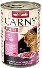 Animonda Carny 24 X 400 G Adult + 140 Ml Cat Drink Kip Gratis! Rund & Kabeljauw Met Wortelpeterselie