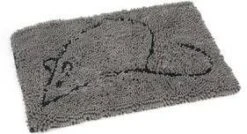 DOG GONE SMART Droogloopmat Voor Katten 60x40 Cm Grijs -Dierenwinkel beeztees dirty cat droogloopmat 17782