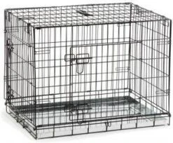 Beeztees Hondenbench 2 Deurs Inklapbaar Zwart 78 X 55 X 61 Cm -Dierenwinkel beeztees hondenbench 2 deurs inklapbaar 78 x 55 x 61 cm 8299