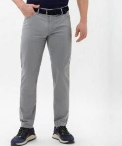 Brax Ultralight Straight Fit Broek Zilver, Effen -Dierenwinkel brax five pocketsbroek style cadiz u 55969