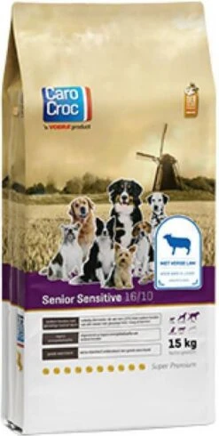 CaroCroc Senior Sensitive Lam&Granen Hondenvoer 15 Kg -Dierenwinkel carocroc senior sensitive 1610 hondenvoer 15 kg 23815
