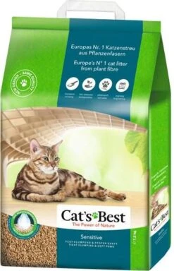 Cat's Best Cat´, S Best Sensitive Kattenbakvulling Dubbelpak 2 X 20 L(7, 2 Kg )