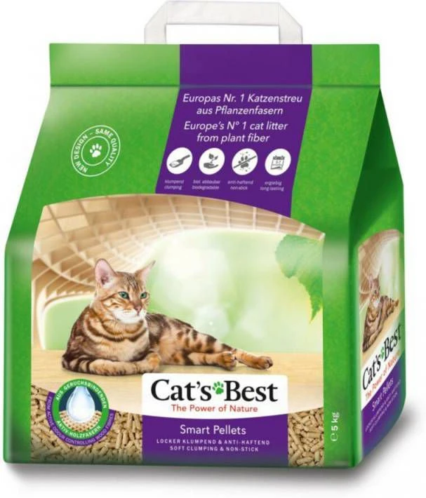 Cats Best Cat&apos, S Best Nature Gold/Smart Pellets 10 Liter(5 Kg ) 6 Cats Best Cat&apos, S Best Nature Gold/Smart Pellets 10 Liter(5 Kg ) - Afbeelding 4
