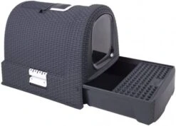 Curver Kattenbak Met Kap 51x38x39, 5 Cm Antraciet 400460 33 Curver Kattenbak Met Kap 51x38x39, 5 Cm Antraciet 400460 -Dierenwinkel curver kattenbak grijs 23549