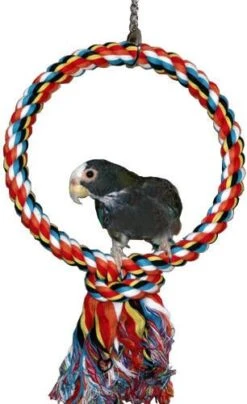 Homestyle Vogelspeelgoed Touwring Vogelspeelgoed 2.5x25 Cm Multi Color 11 Homestyle Vogelspeelgoed Touwring Vogelspeelgoed 2.5x25 Cm Multi Color -Dierenwinkel de huisdiersuper speelring touw 22851