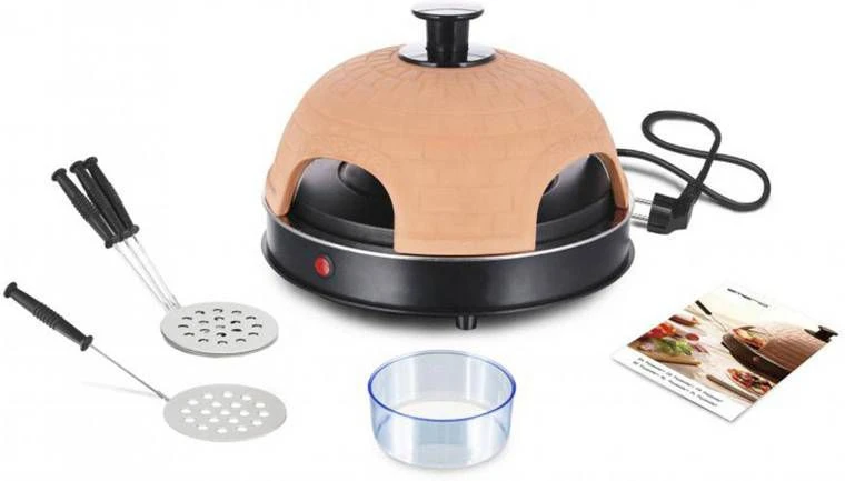 Emerio Quattro Pizzaoven PO 115985 Voor 4 Personen Zwart/Terracotta 7 Emerio Quattro Pizzaoven PO 115985 Voor 4 Personen Zwart/Terracotta - Afbeelding 5