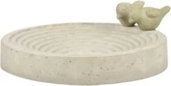 Merkloos Vogelbad/voederschaal Rond Beton 29, 5 X 29, 5 Cm Vogeldrinkschaal/voederbak Tuindecoraties -Dierenwinkel esschert design vogelbad beton 53901
