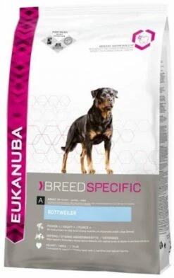 Eukanuba 2x12kg Rottweiler Breed Specific Hondenvoer -Dierenwinkel eukanuba dog adult rottweiler kip 12 kg 65463