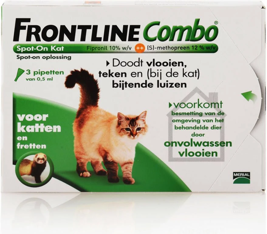 Frontline Combo Spot On Anti Vlooien En Teken Druppels Kat Vanaf 1 Kg 6 Pipetten 13 Frontline Combo Spot On Anti Vlooien En Teken Druppels Kat Vanaf 1 Kg 6 Pipetten - Afbeelding 11