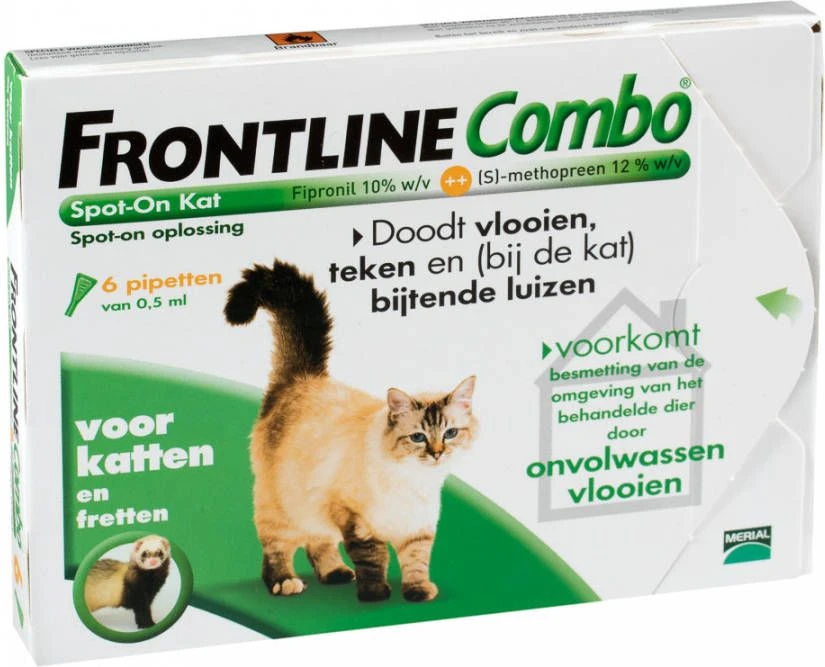 Frontline Combo Spot On Anti Vlooien En Teken Druppels Kat Vanaf 1 Kg 6 Pipetten 15 Frontline Combo Spot On Anti Vlooien En Teken Druppels Kat Vanaf 1 Kg 6 Pipetten - Afbeelding 13