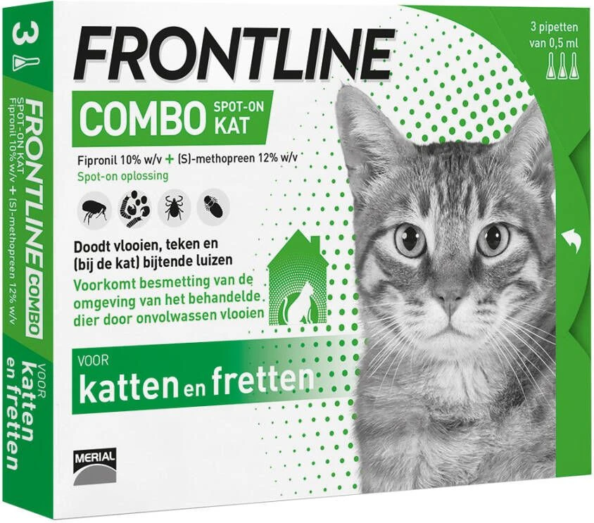 Frontline Combo Spot On Anti Vlooien En Teken Druppels Kat Vanaf 1 Kg 6 Pipetten 12 Frontline Combo Spot On Anti Vlooien En Teken Druppels Kat Vanaf 1 Kg 6 Pipetten - Afbeelding 10