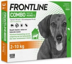 Frontline Combo S: Van 2 Tot 10 Kg Anti Vlooienmiddel En Tekenmiddel Hond 3 Pipetten -Dierenwinkel frontline combo spot on hond s 3 pipetten 51554