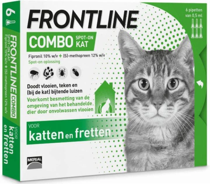 Frontline Combo Spot On Anti Vlooien En Teken Druppels Kat Vanaf 1 Kg 6 Pipetten 9 Frontline Combo Spot On Anti Vlooien En Teken Druppels Kat Vanaf 1 Kg 6 Pipetten - Afbeelding 7