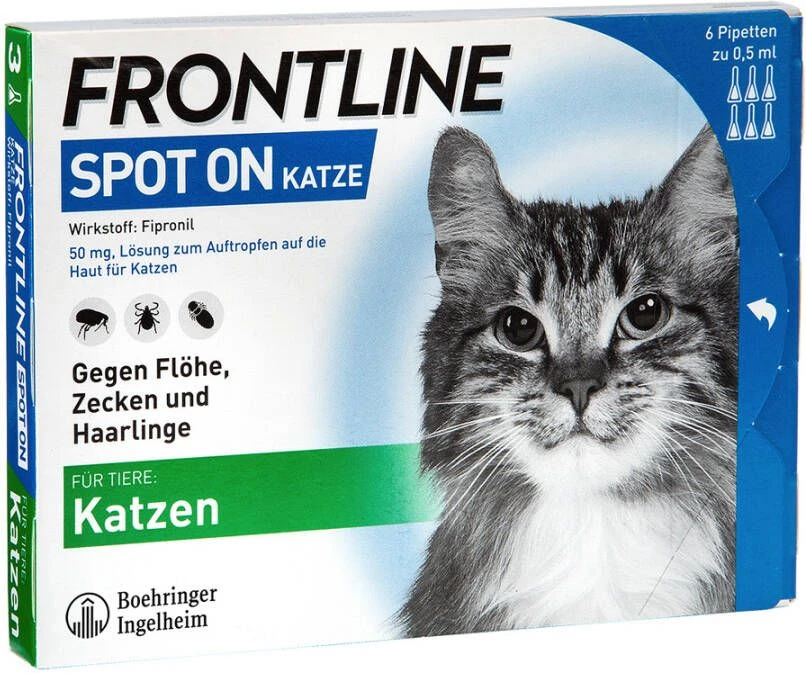Frontline Spot On Anti Vlooien En Teken Druppels Kat Vanaf 1 Kg 6 Pipetten 12 Frontline Spot On Anti Vlooien En Teken Druppels Kat Vanaf 1 Kg 6 Pipetten - Afbeelding 10