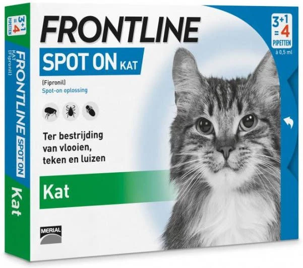 Frontline Spot On Anti Vlooien En Teken Druppels Kat Vanaf 1 Kg 6 Pipetten 16 Frontline Spot On Anti Vlooien En Teken Druppels Kat Vanaf 1 Kg 6 Pipetten - Afbeelding 14