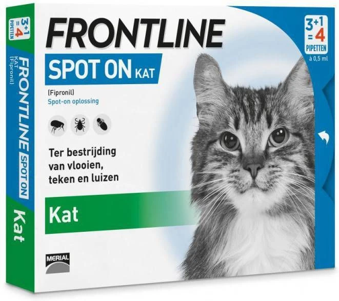 Frontline Spot On Anti Vlooien En Teken Druppels Kat Vanaf 1 Kg 6 Pipetten 9 Frontline Spot On Anti Vlooien En Teken Druppels Kat Vanaf 1 Kg 6 Pipetten - Afbeelding 7