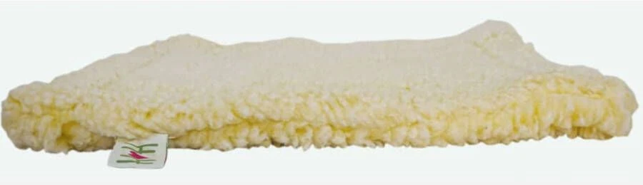 HuggleHounds Huisdierenmat M Fleece Wolwit 4 HuggleHounds Huisdierenmat M Fleece Wolwit - Afbeelding 2