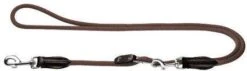 Hunter Variolijn Freestyle Nylon Rond Hondenriem Bruin -Dierenwinkel hunter vario freestyle riem bruin 10200 43328