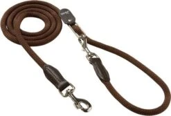 Hunter Variolijn Freestyle Nylon Rond Hondenriem Bruin