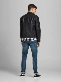 JACK & JONES CORE Imitatieleren Tussenjas Rocky Zwart -Dierenwinkel jack en jones jcorocky jacket noos 7822768