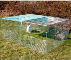 Kerbl Huisdierenren Met Vluchthek 144x112x60 Cm Chroom -Dierenwinkel kerbl huisdierenren met vluchthek 144x112x60 cm chroom 567394