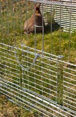 Kerbl Huisdierenren Met Vluchthek 144x112x60 Cm Chroom -Dierenwinkel kerbl kippenren monty 20556