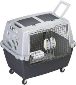 KERBL TRIXIE L 104 X B 73 X H 75 Cm Hondenbench Kunststof Gulliver -Dierenwinkel kerbl wielenset 4 stuks 19225