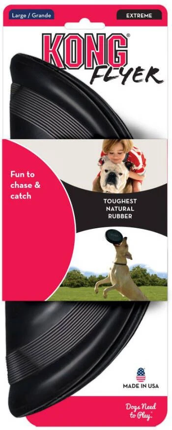 Kong Speeltje Frisbee Extreme Hondenspeelgoed Ø25 Cm Zwart 4 Kong Speeltje Frisbee Extreme Hondenspeelgoed Ø25 Cm Zwart - Afbeelding 2