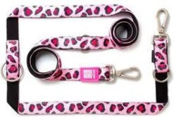 Max & Molly Multifunctionele Hondenlijn Leopard Pink200cm Lang 15mm Breed 11 Max & Molly Multifunctionele Hondenlijn Leopard Pink200cm Lang 15mm Breed -Dierenwinkel max en molly max en molly multi function hondenriem leopard pink 21826