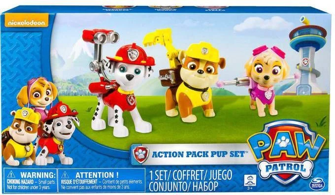SPIN MASTER Paw Patrol Action Pack Pup Set (Marshall, Skye & Rubble) 4 SPIN MASTER Paw Patrol Action Pack Pup Set (Marshall, Skye & Rubble) - Afbeelding 2