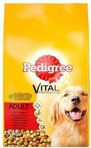 Dierenwinkel -Dierenwinkel pedigree adult met rund en groenten hondenvoer 10 kg 17355