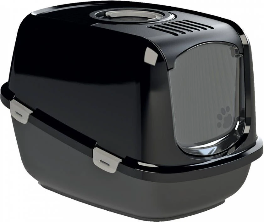 PeeWee EcoDome XXL Zwart +3 Kg Houtkorrels +Schepje, Kattenbak Combideal 6 PeeWee EcoDome XXL Zwart +3 Kg Houtkorrels +Schepje, Kattenbak Combideal - Afbeelding 4