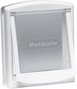 PetSafe Huisdierenluik In 2 Richtingen 760 Large 35, 6 X 30, 5 Cm Wit 5023 -Dierenwinkel petsafe staywell original 2 way huisdierluik large wit 45349