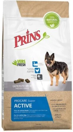 Prins ProCare Super Active Hondenvoer 15 Kg + Gratis Naturecare Worst -Dierenwinkel prins procare super active 20 kg 64990