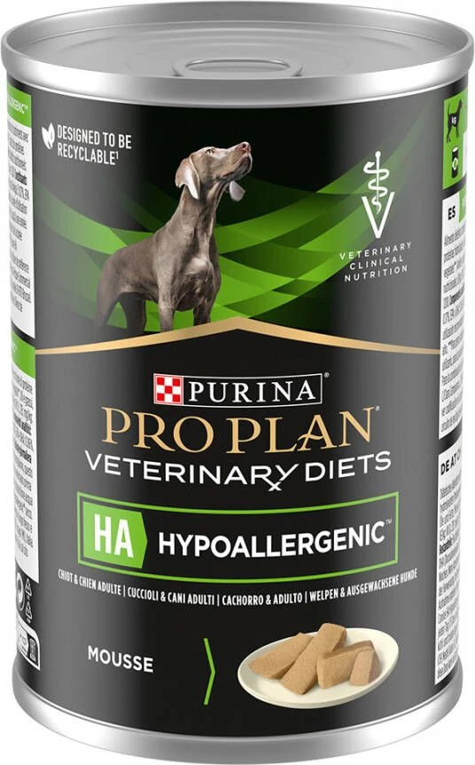 Purina Pro Plan Veterinary Diets Canine Mousse Hypoallergenic 3 X 400 G 4 Purina Pro Plan Veterinary Diets Canine Mousse Hypoallergenic 3 X 400 G - Afbeelding 2