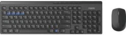 Rapoo Draadloze Set Toetsenbord Muis Op 2, 4 Ghz En Bluetooth 8100m -Dierenwinkel rapoo 8100m draadloze combo 24629