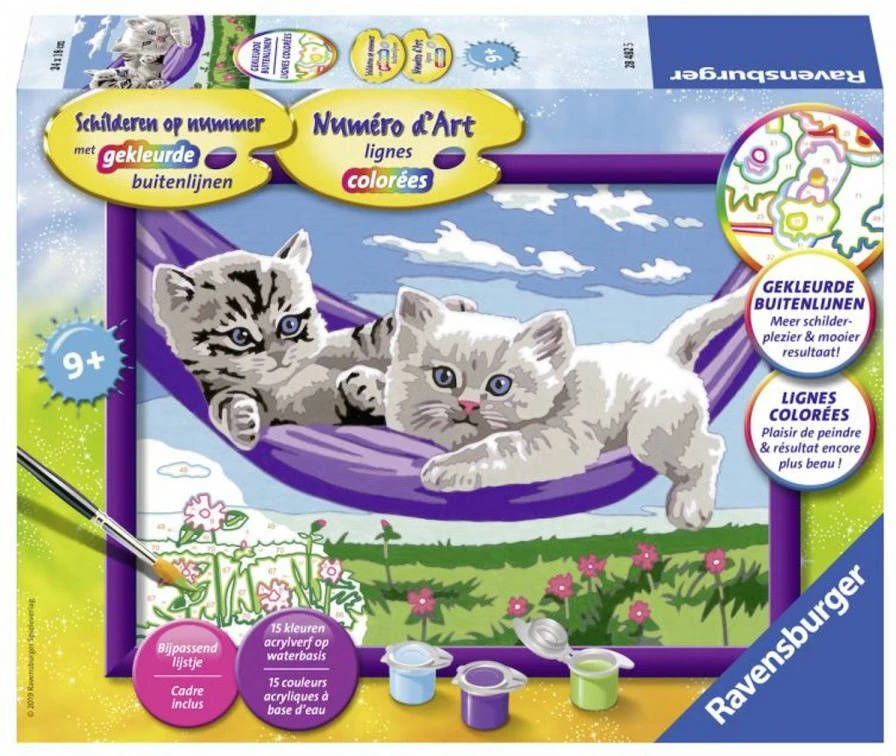 Ravensburger Schilderen Op Nummer Kittens In De Hangmat 3 Ravensburger Schilderen Op Nummer Kittens In De Hangmat