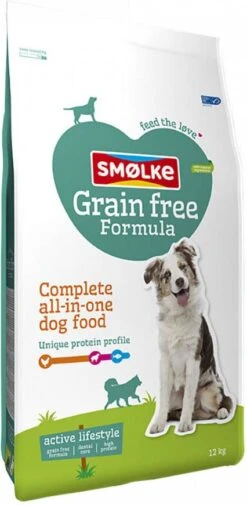 Smolke Adult Grain Free Formula Kip&Lam&Vis Hondenvoer 12 Kg Graanvrij -Dierenwinkel smolke adult graanvrij hondenvoer dubbelpak 2 x 12 kg 141009