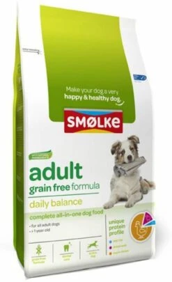 Smolke Adult Grain Free Formula Kip&Lam&Vis Hondenvoer 12 Kg Graanvrij -Dierenwinkel smolke hond adult graanvrij 3 kg 64348