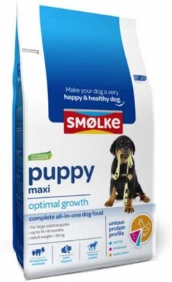 Smolke 25% Korting! 4x3kg Puppy Maxi Optimal Growth Smø, Lke Hondenvoer -Dierenwinkel smolke puppy hondenvoer maxi 15 kg 27514