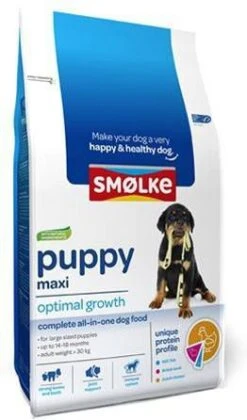 Smolke 25% Korting! 4x3kg Puppy Maxi Optimal Growth Smø, Lke Hondenvoer -Dierenwinkel smolke puppy maxi 12735