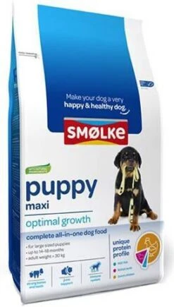 Smolke 25% Korting! 4x3kg Puppy Maxi Optimal Growth Smø, Lke Hondenvoer -Dierenwinkel smolke puppy maxi 12747
