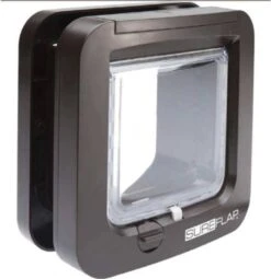SureFlap Microchip Kattenluik Kattenluik 13x22x25 Cm Bruin -Dierenwinkel sureflap kattenluik microchip 20x20x7 cm 33385