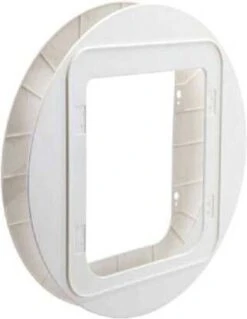 SureFlap Microchip Pet Door Connect L Montageadapter Voor In Glas Wit Voor Microchip Pet Door Connect -Dierenwinkel sureflap montageadapter huisdierluik wit 46893