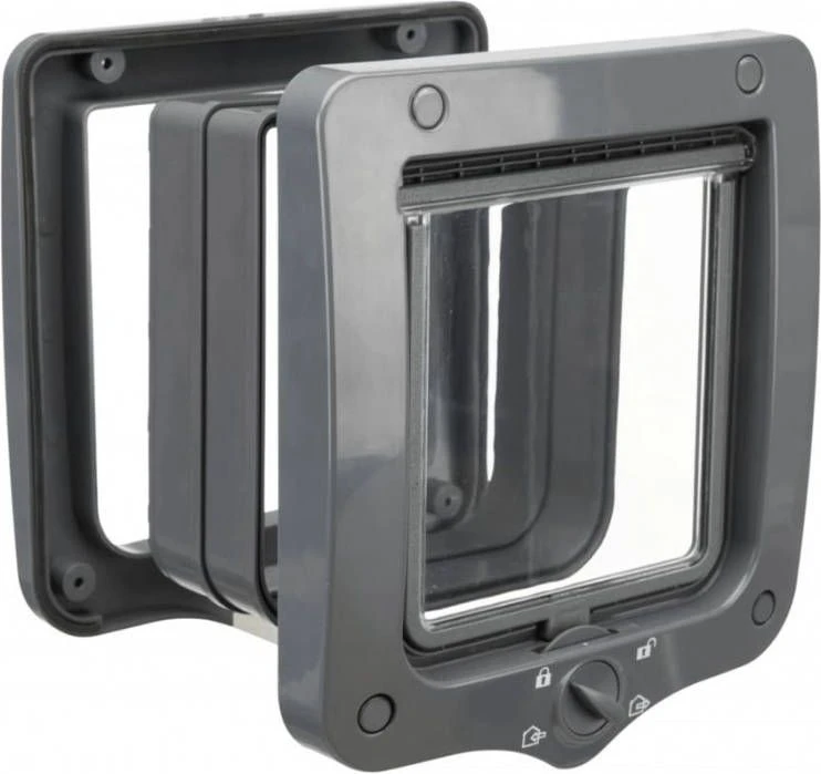 Trixie 4 Weg Kattenluik Met Tunnel Grijs 20 X 22 Cm 6 Trixie 4 Weg Kattenluik Met Tunnel Grijs 20 X 22 Cm - Afbeelding 4