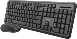 Trust Ody Wireless Keyboard And Mouse Set Toetsenbord Zwart -Dierenwinkel trust ody draadloos stil toetsenbord en muis qwerty 33757